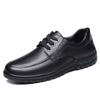 Leather shoes men's first layer cowhide soft sole business casual shoes non-slip wear-resistant breathable father shoes