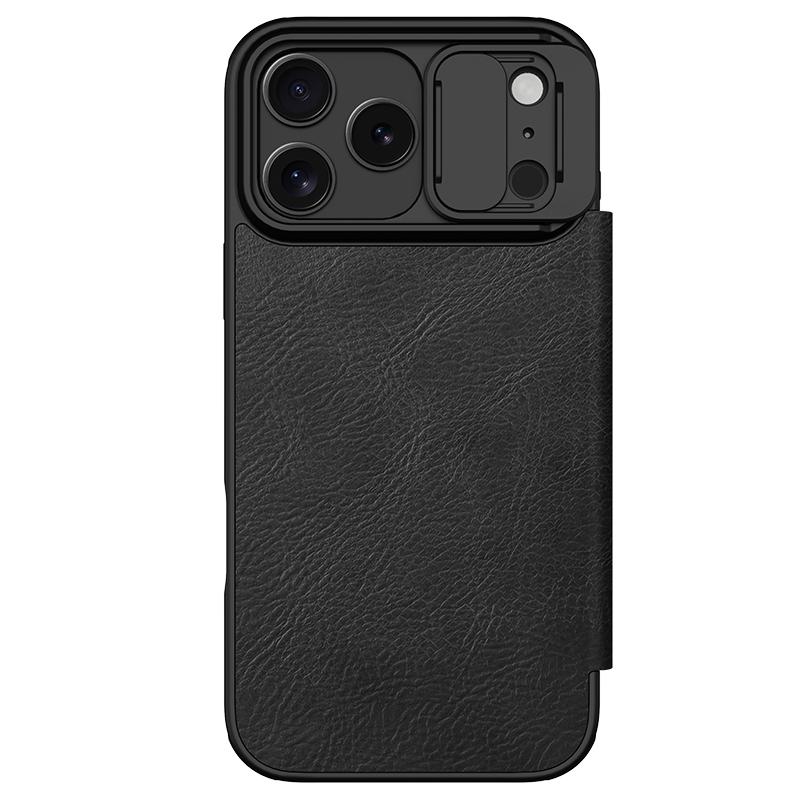 Nillkin для iPhone 17 Pro Max / 17 Air Чехол Qin Pro Флип-чехол из кожи Чехол-книжка со шторкой для камеры Защитная крышка для iPhone 17 iPhone17