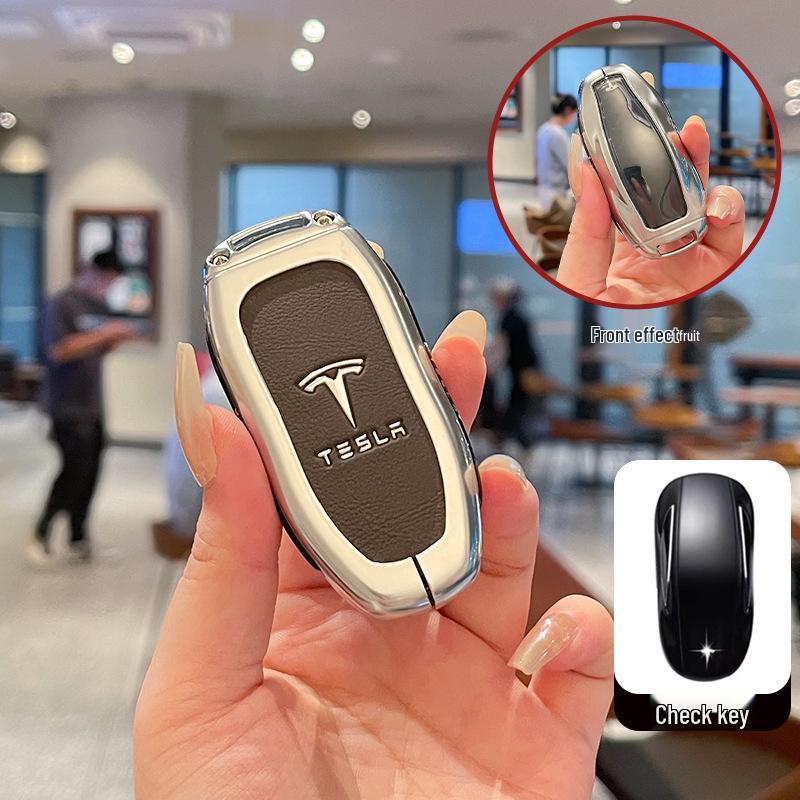 Tesla Model 3/Y/X Key Case Protective Shell with Full Coverage Buckle
