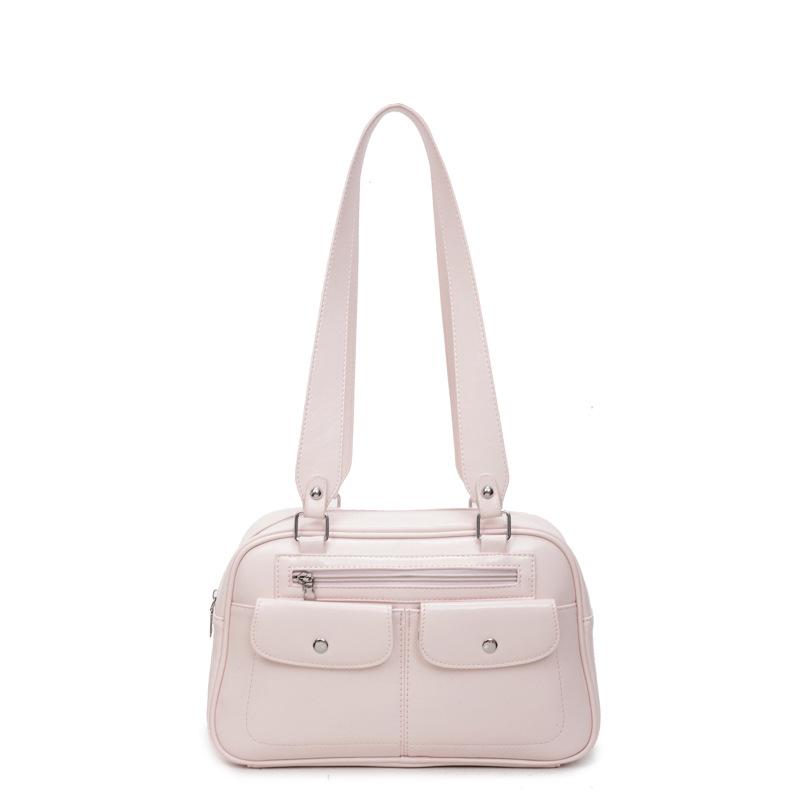 Large Capacity Portable Small Square Bag Popular Bowling Bag 2025 New Trend Underarm Bag Korean Version Fashion Shoulder Bag