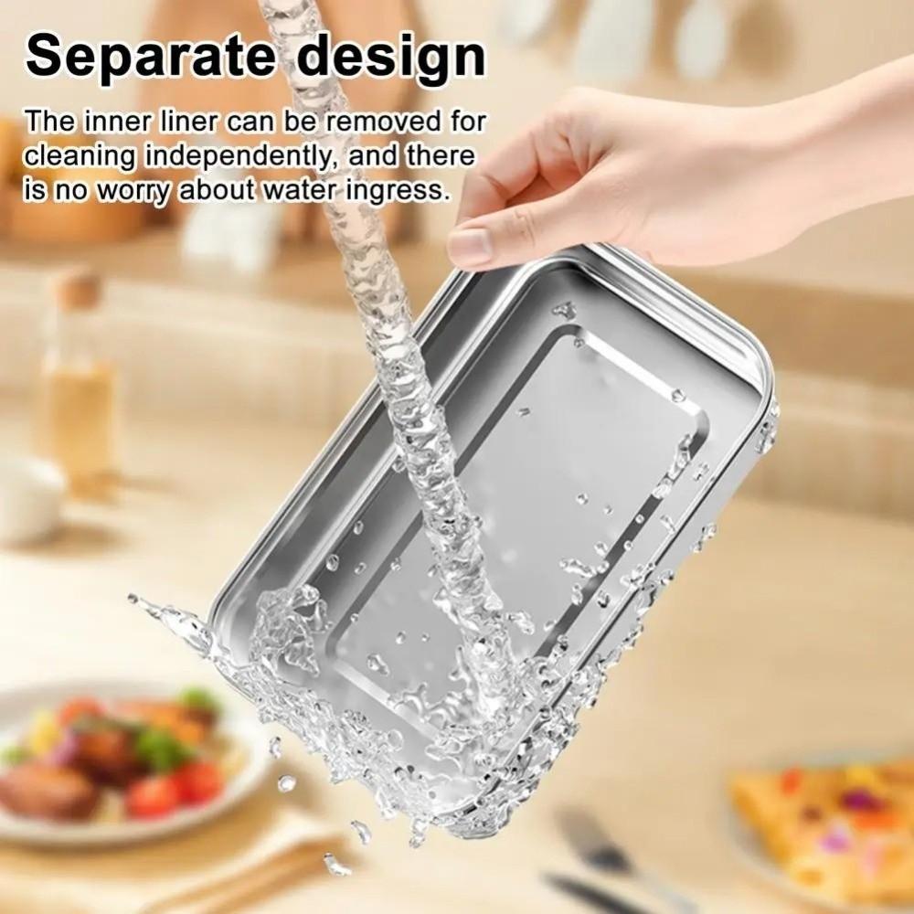 304 Stainless Steel Electric Lunch Box Digital Display Heated Box Hot Rice Box  Office Lunch