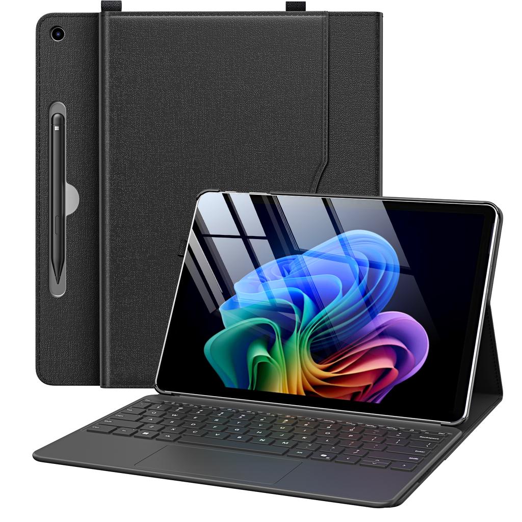 Pouzdro pro Microsoft Surface Pro 12 palců Lehké Ochranné Business kryt s víceúhlovým stojánkem a držákem na stylus