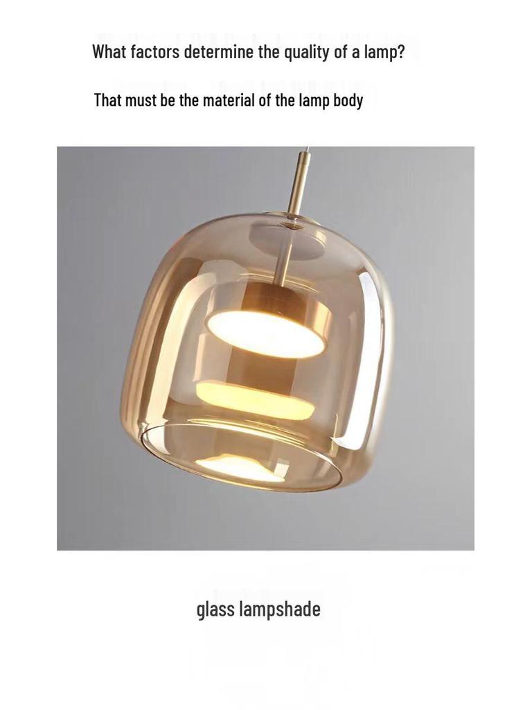Nordic Modern Minimalist Creative Glass Chandelier for Bar, Restaurant, and Living Room Art.