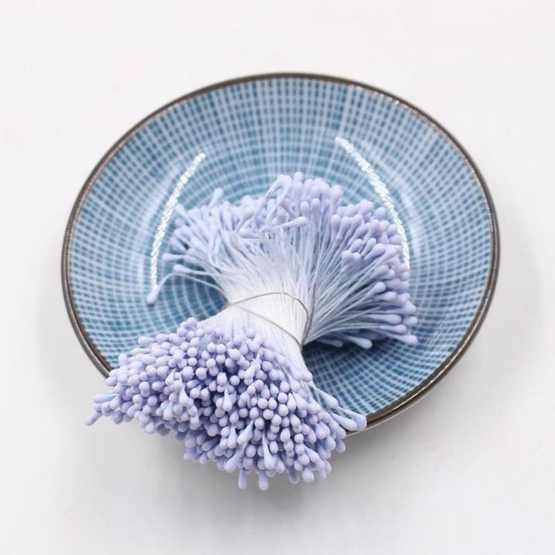 400Pcs 2mm Stamen Handmade Artificial Flowers for Wedding Party Home Decoration DIY Christmas Scrap Fake Plants Crafts