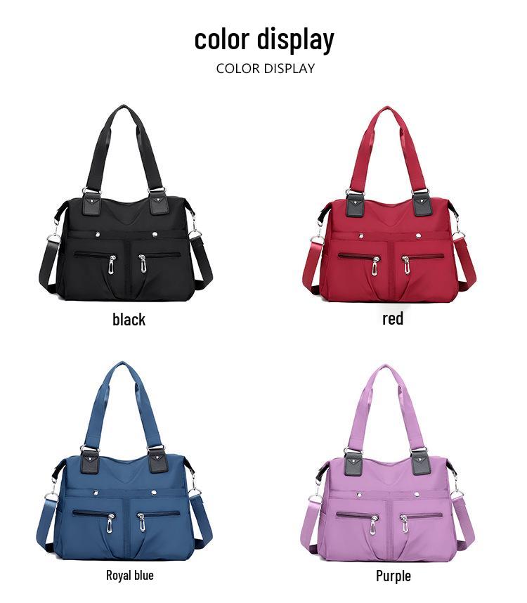 Large Capacity Casual Canvas Tote Bag - Lightweight, Fashionable Single Shoulder Oxford Cloth Handbag