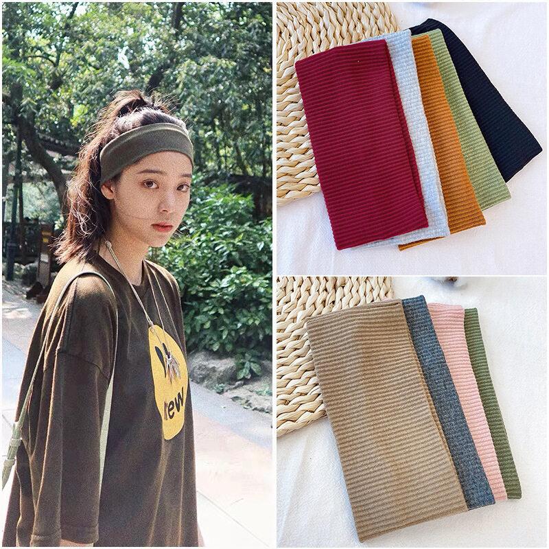 

Жіноча пов язка на голову Тюрбан Еластичні гумки для волосся Yoga Hairband Fashion Makeup Hair Hoop Headwrap коричневий