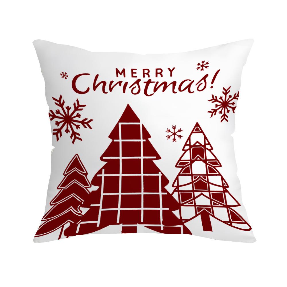 

New Christmas Pillow Cover Cartoon Santa Claus Elk Holiday Decoration Sofa Cushion Cover Bedside Pillow 45*45cm