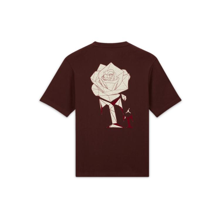New Jordan Set in Sleeve T Shirt Women's Coffee Asia Version FB2641-227