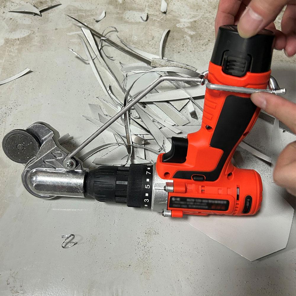 3pcs Drill Convert Shears Plate Cutter Metal Sheet Cutter Tool Labor-saving Cutting Tool Sheet Metal Cut Electric Scissor