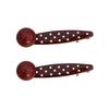 Lovely Polka Dot Heart Hair Clip Durability Alloys Hairpins Sweet Styles Hairpin for Women and Girls