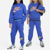 Nike Kids Letter Logo Print Hooded Long Sleeve Sweatshirt Kids Sweatshirt Royal-Blue FD3029-480