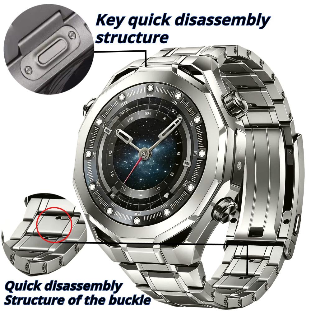 22MM Titanium Strap for Huawei Watch 6 46mm 5 4 Pro Ultimate 1/2 Quick Release Band for Huawei Watch GT2 GT3 GT4 GT5 GT6 Pro 46mm Metal Bracelet