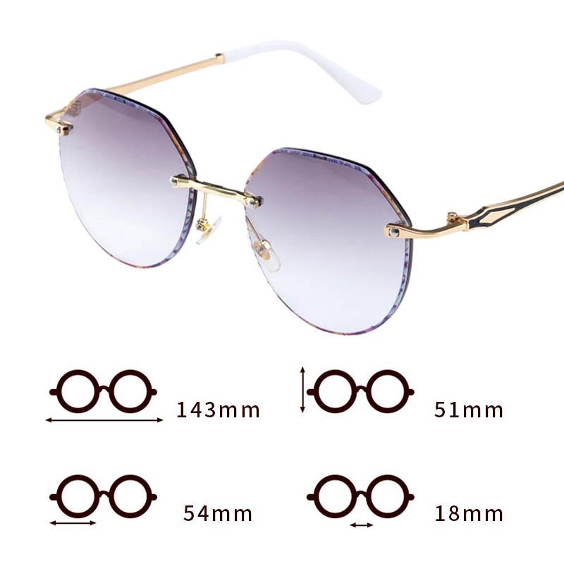 Women Luxury Fashionable Reading Glasses Retro Round Rimless 3D Flora Far Sight Eyeglasses Men Metal Presbyopia Sunglasses
