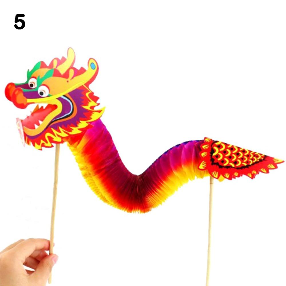 3D Paper Dragon Craft Chinese New Year Chinese Dragon Dance New DIY Dragon Decor
