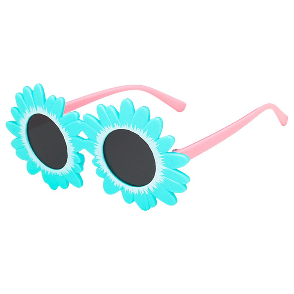 

Sun Protection Eyewear Personalized Flower Elements Clothes Outdoor Party Spectacles Kids Sunglasses Summer Holiday зелений