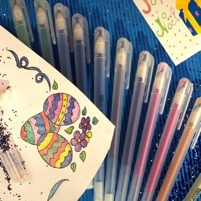 Glitter Gel Pen - Gelly Roll Stardust - Navy Blue - Fade-Resistant Ink - Quick-Drying