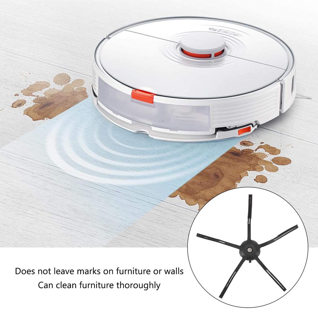 6PCS Robot Vacuum Cleaner Side Brush Silicone Sweeper Side Brush Replacement for     S7