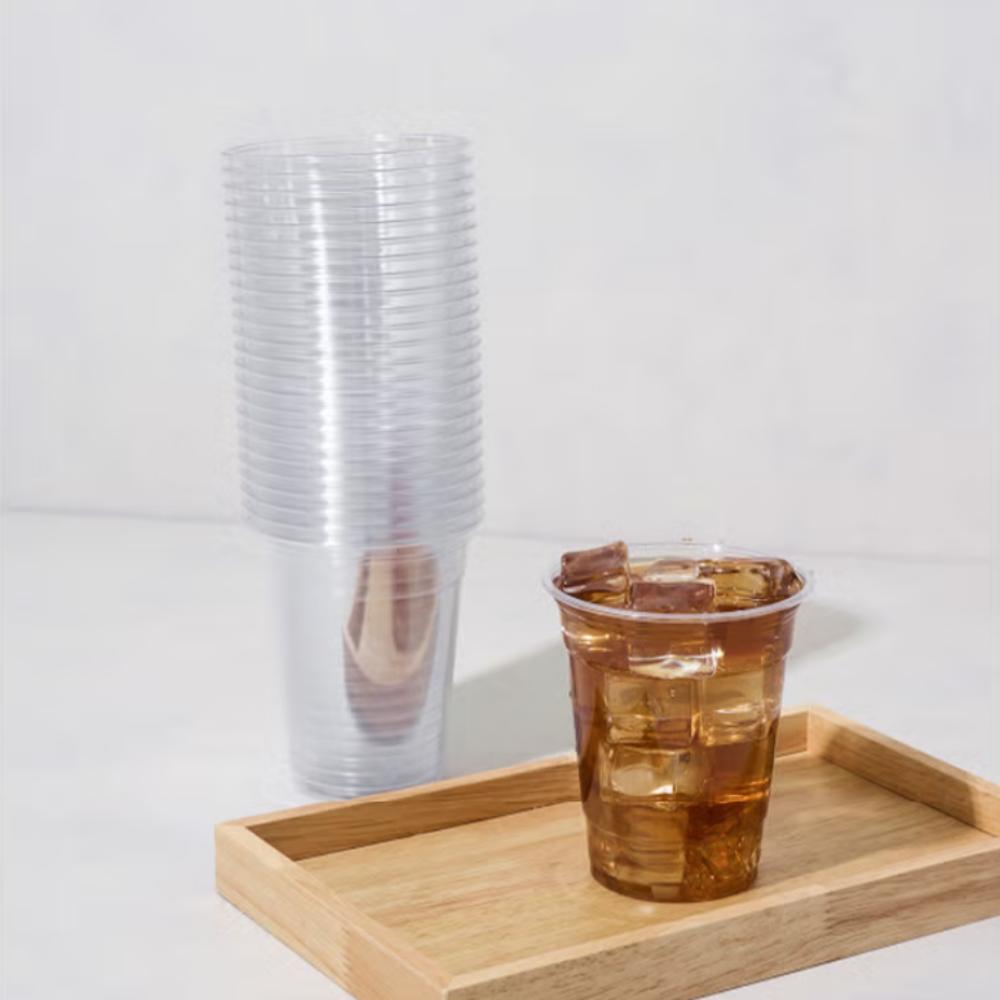 Clear Disposable Takeout Cups, 400 ml — Pack of 25