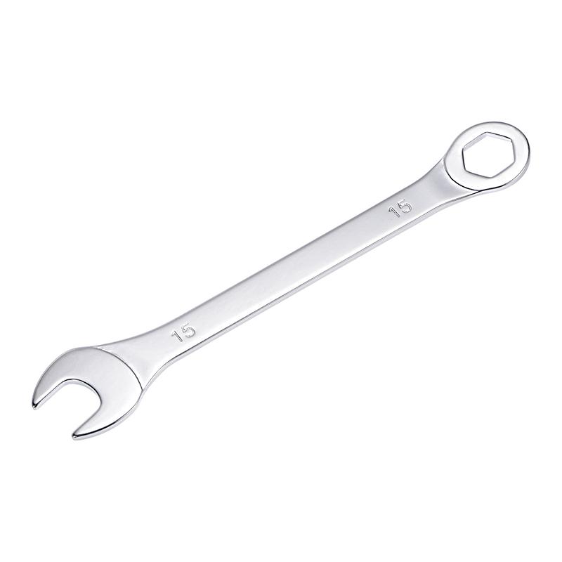 1pc 15-32mm Llave Combinada de Boca Abierta Acero al Carbono Anillo Abierto Llave Combinada Herramientas Manuales para el Hogar y Reparación de Coches Métricas