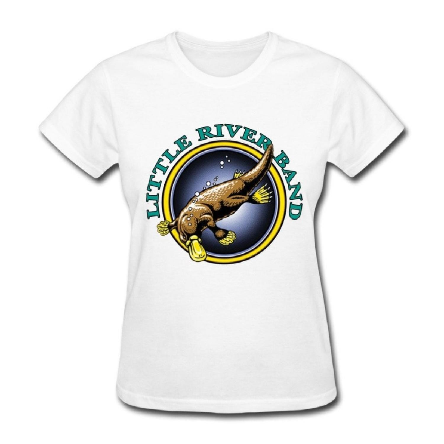 SANYOU Women s Little River Band T-shirt Size XS White S