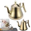 Stainless Steel Tea Kettle with Infuser, Coffee Pot for Home, Anti-Scald Design, Smooth Water Flow, Lightweight and Ergonomic Handle,Gold