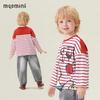 MQDMINI Boys' Striped Bear Long-Sleeve T-Shirt