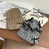Delicate Velvet Bowknot Beanie Adult Elastic Hat Winter Warmer Knitted Hat Cold Winter Presents for Students Teenagers