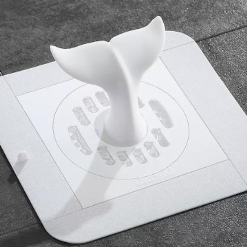 

Синяя силиконовая крышка для слива пола, домашняя ванная комната, кухня, канализационный дезодоратор, раковина, фильтр для волос, ванна, милый кит, пробка для воды белый