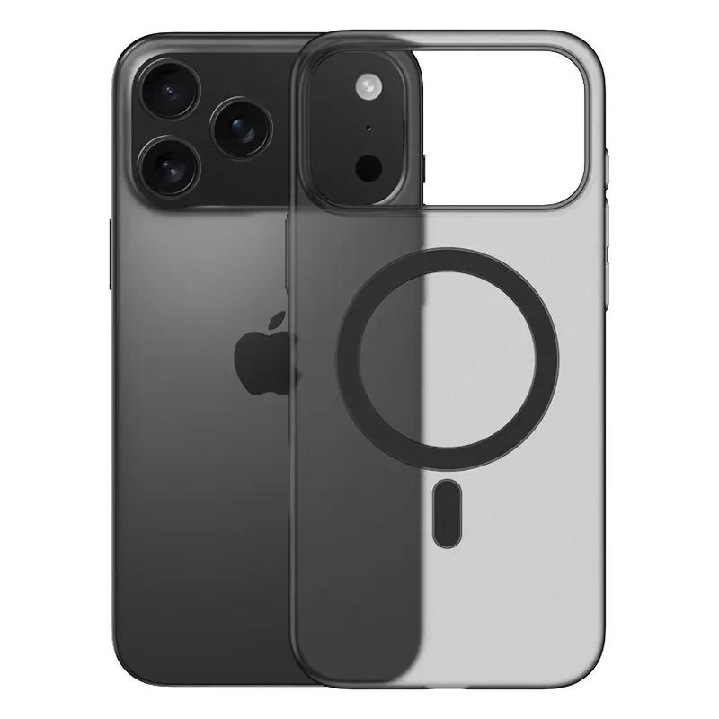 

Роскошный ультратонкий магнитный полупрозрачный матовый чехол для iPhone 17 16 15 14 13 12 Pro Max Plus 17 Air Для Magsafe Прозрачная задняя крышка For iPhone 17Pro Max