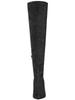 Allegra K Glitter Knee-High Boots, Pointed Toe, Stiletto Heel, Women's, Black, Size 25.5cm