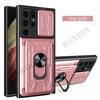 Hoesje Voor Samsung S2 S24 Ultra A6 A G Standaard Ring Camera Militaire Kwaliteit Kaartsleuf Cover Coque Capa Fundas