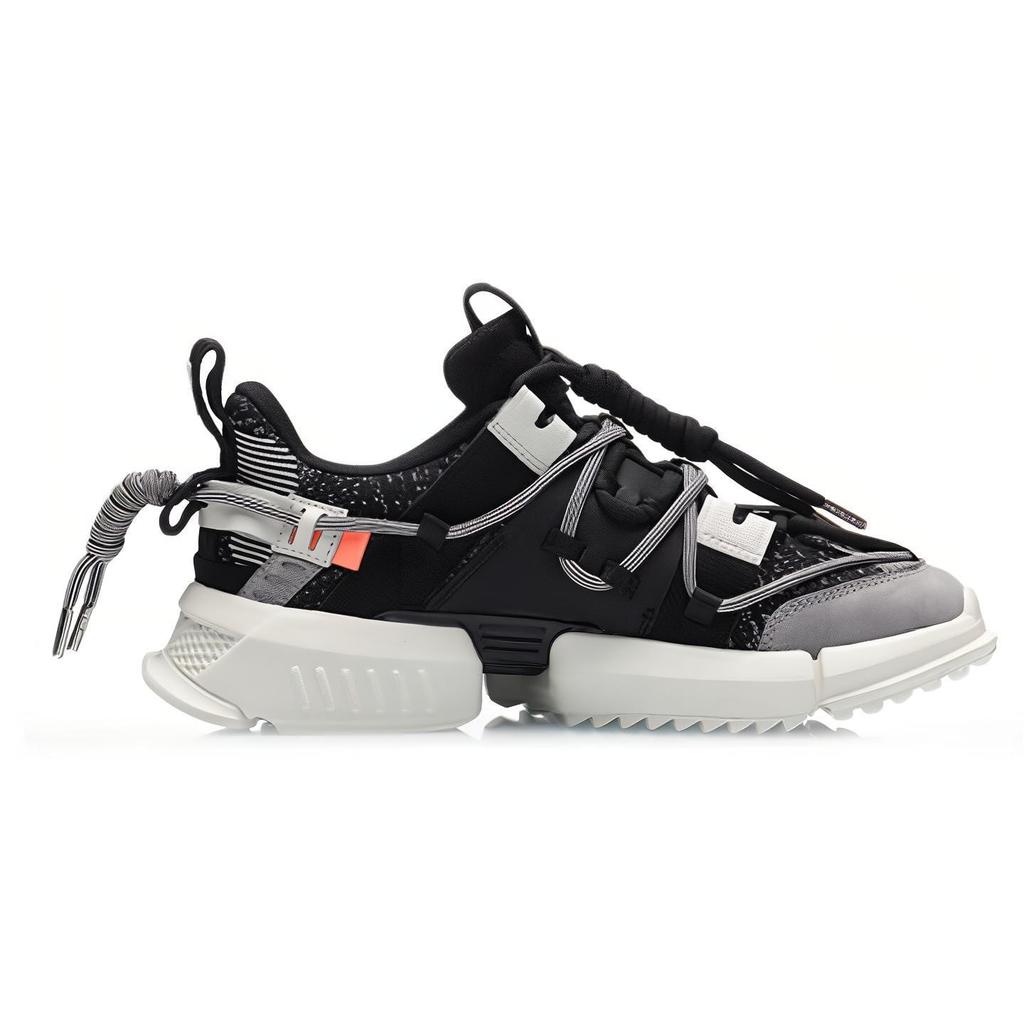 Li Ning Chunky Sneakers Women's Low Top Black/White AGLP088-3