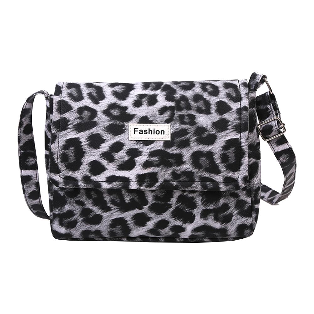 black leopard print handbag