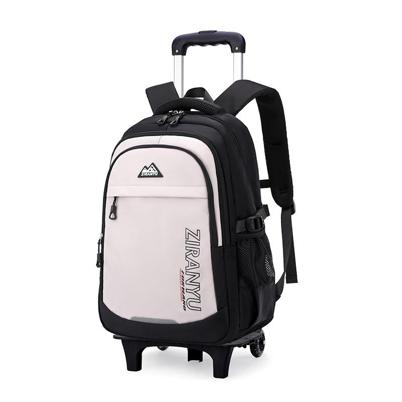 Children School Bag With Wheels Kids Rolling Backpack For Boys Wheeled Backpack Student Trolley School Book Bag Carry On Luggage