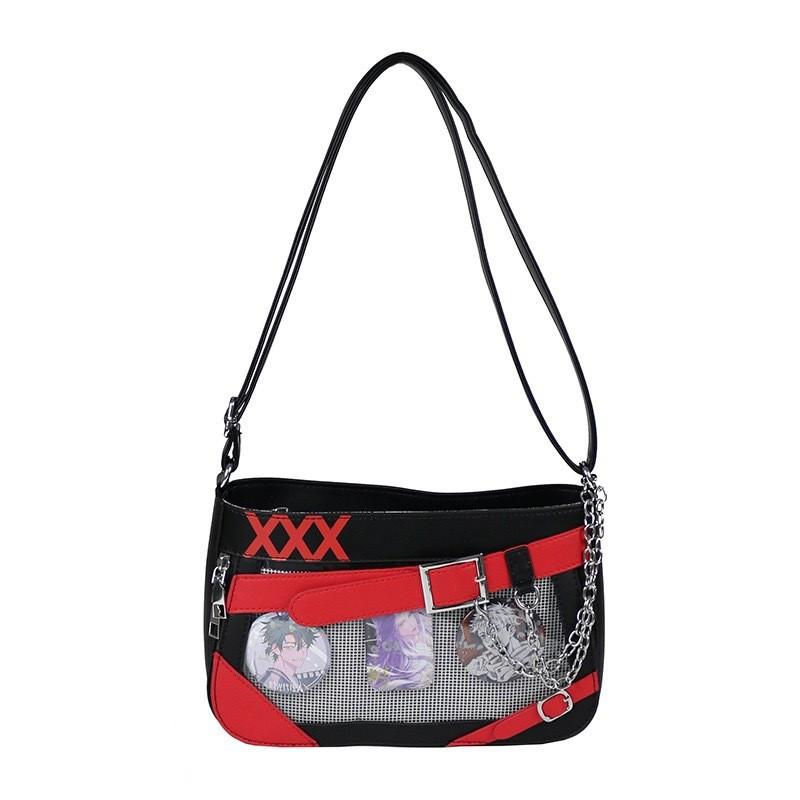 Color Simple Blocking And Chain Design Women Casual Shoulder Itabag Bags