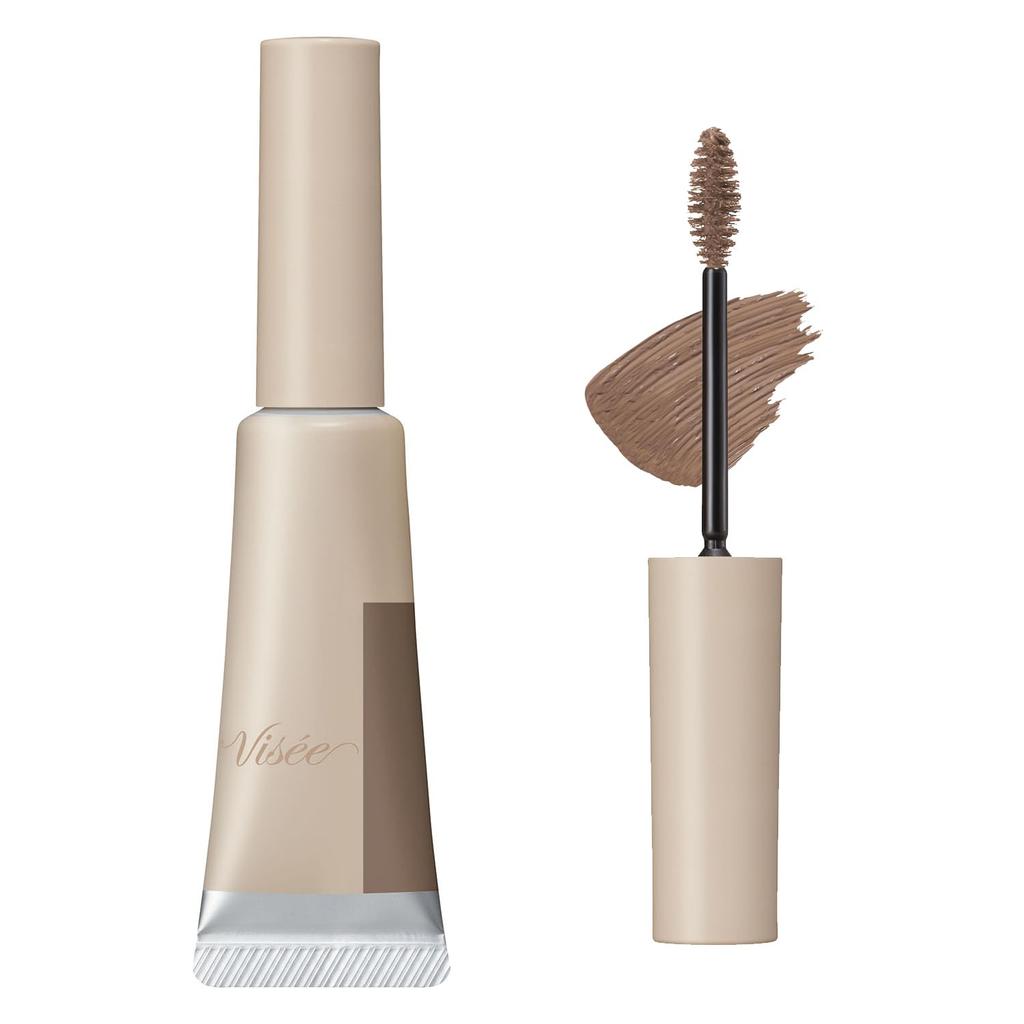 Visee Fluffy Design Augenbrauenfarbe [Alle 4 Farben] 7g - Langanhaltendes Tint für natürlich aussehende Brauen