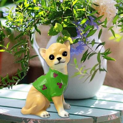 Hundestatue Tierfigur Handwerk Einweihungsgeschenk Desktop-Ornament Harzskulptur für Balkon