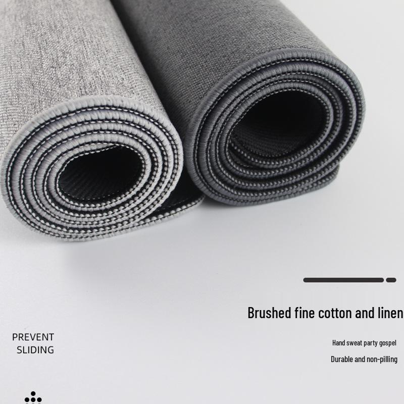 Extra Large Thick Cotton Linen Mouse Pad – Solid Color Desk Mat for Office & Computer Use