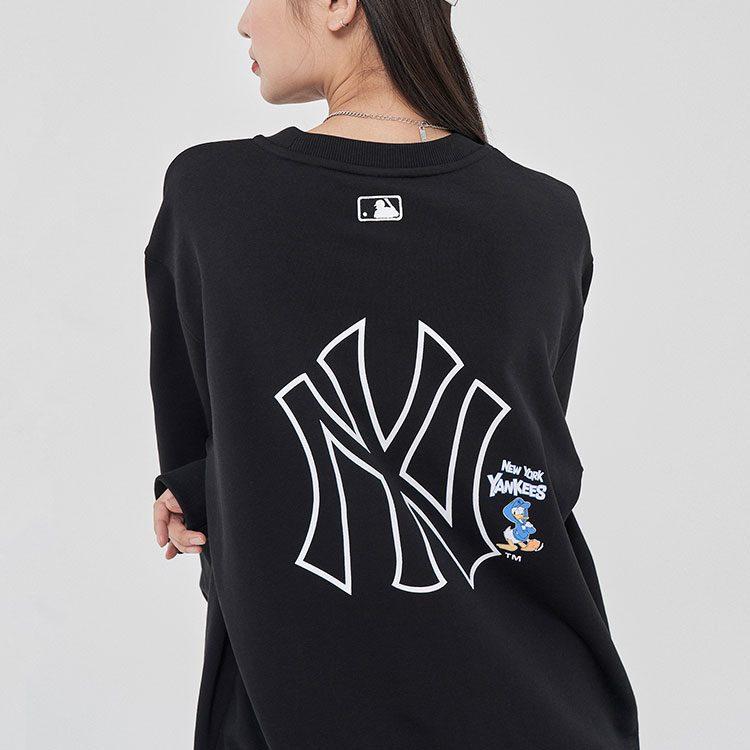 MLB X Disney Mlb X Disney Collaboration Sweatshirts Unisex Black Crew Neck Moderate Other 3AMTD1014-50BKS
