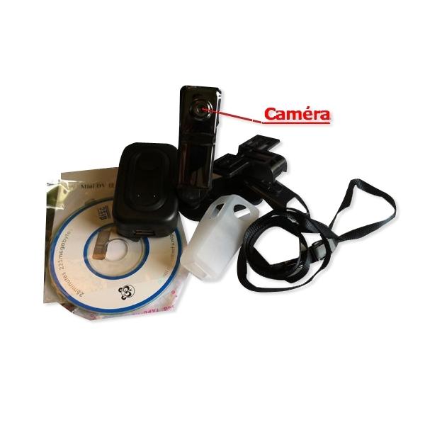 Glossy Black Mini Camera with Voice Detection