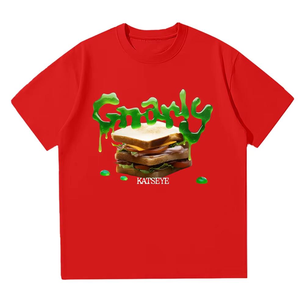 KATSEYE Gnarly T-shirts Fashion Creative Design Men Women Cotton Tee Korean Style Kpop Casual Short Sleeve Crewneck Y2K T Shirts