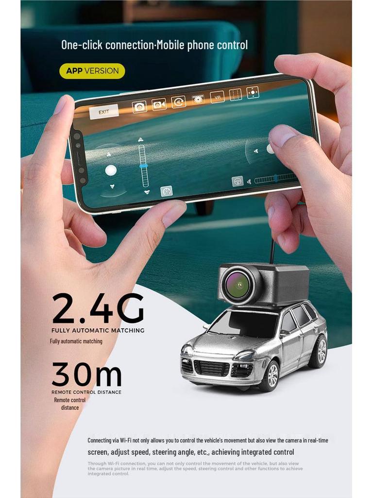 Weili 6401FPV Camera Car: WiFi Controlled Mini RC Car with Mobile App Operation
