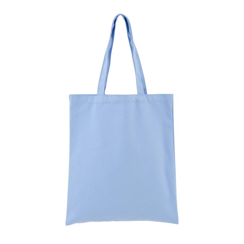 Diy Shopping Bags Women Solid Canvas Bags Casual Tote Shoulder Bags Girls Female Portable Handbags Shopping Bag