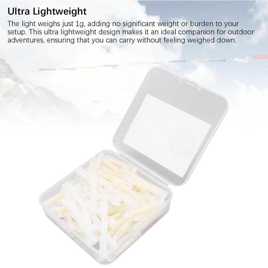 Wind Rope Buckle Light Set Disposable Lightweight Anti Tripping Tent String Rope Warning Light Glow Sticks for Camping Picnic