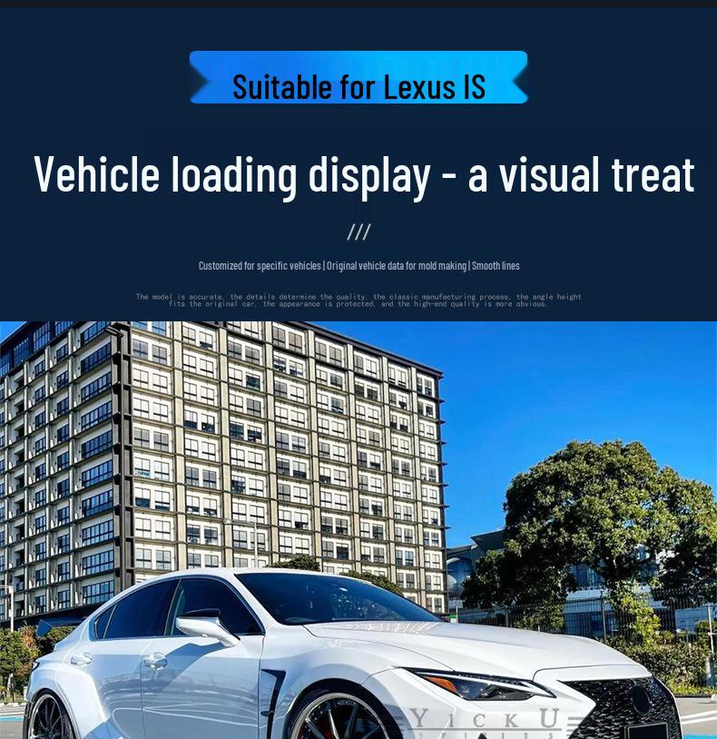 21-22 Lexus IS Carbon Fiber Body Kit: Front Lip, Side Skirts, Wide Fender Flares, Rear Lip, Tail Wing ART.