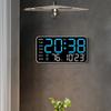 Large Digital Wall Clock Temp Date Week Display Remote Control USB Powered Table Wall-mounted Dual Alarms LED Clocks