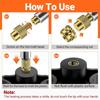 Threaded Inserts Soldering Tips Set M2/M3/M4/M5/M6/M8 Threaded Inserts Heat-Resistant Heater Adapter With Welding Parts