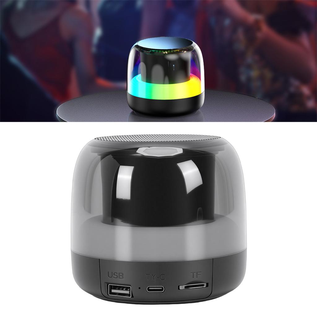   Speaker RGB True Wireless Stereo Pairing Support   Small Memory Card USB Portable Wireless Speaker for Indoor Outdoor