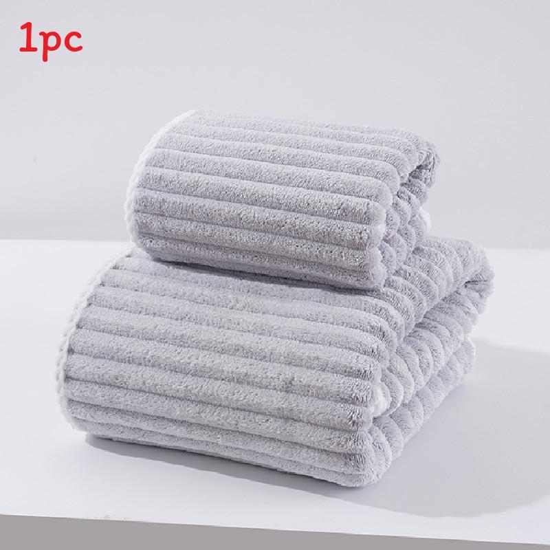 Coral Fleece Bath Towel With Absorbent Softness For Adults And Beach Use