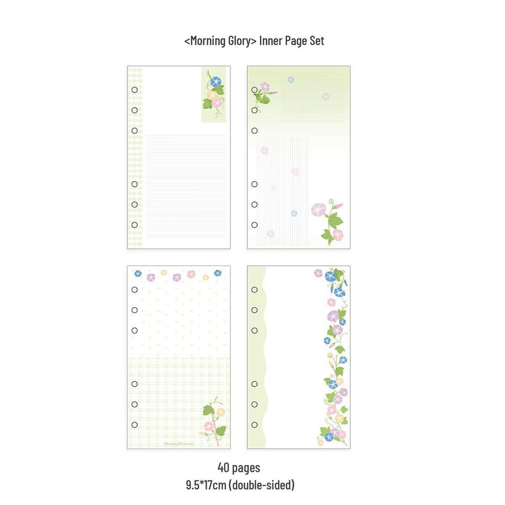 WakaWaka A6 Star Polka Dot Loose-leaf Twill Notebook
